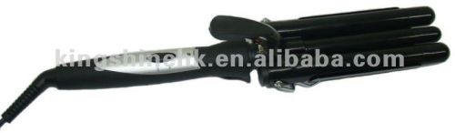 Triple Barrel Hair Curler With Ptc Heater