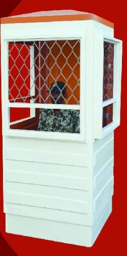 FRP Portable Security Cabin, Color : White
