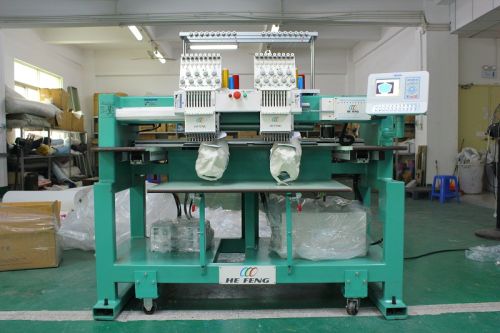 2 Heads Tubular Embroidery Machine For Cap/T-shirt