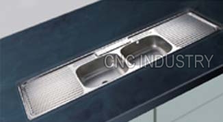 Polished Steel Sink, Shape : Rectangular, Packaging Type : Silver