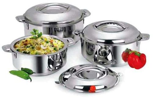 Hot Serve Insu-serving Pot, Color : STAINLESS STEEL
