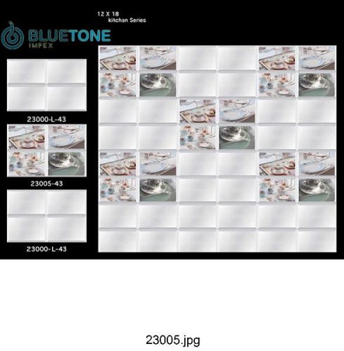 Square 12x18 Inch Kitchen Wall Tiles, For Home, Feature : Acid Resistant, Anti Bacterial, Fire Bricks