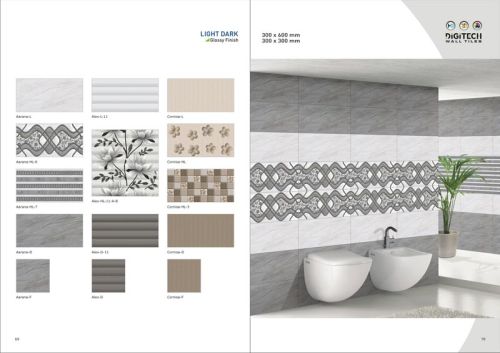 Attractive Bathroom Tiles, For Hall, Mall, Lobby, Hotel, House, Hospital, Airport, Bar, Size : 300 x600 Mm