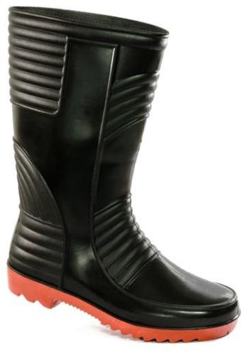 Long Safety Gumboots (Welsafe Black & Red)