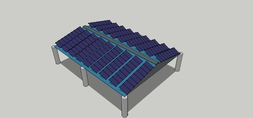 Solar Tin Shed Structure