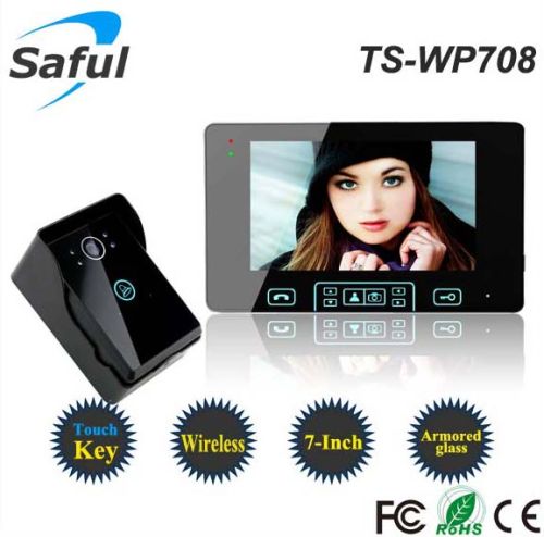 Saful Ts-wp708 High- Strength Tempering Glass Wireless Video Door Phone