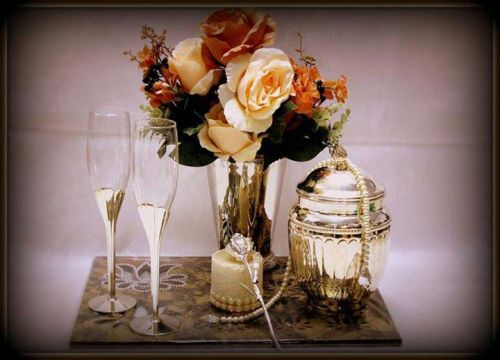 Decorative Wine Glass Set