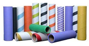 Plain Textile Paper Tubes, Color : Multiicolor