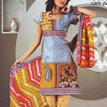 Ladies Unstitched Churidar Suits