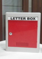 Stainless Steel Plain Letter Box, Color : Red