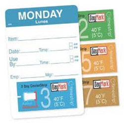 Kitchen Equipment Labels