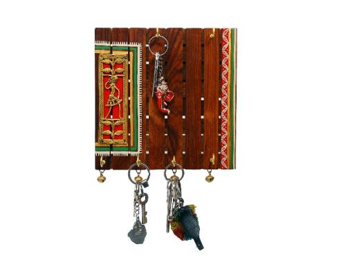 Dhokra Warli Keyring Holder