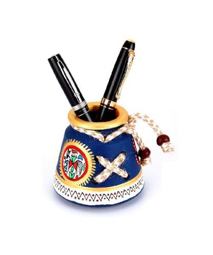 Indikala Terracota Blue Pen Stand