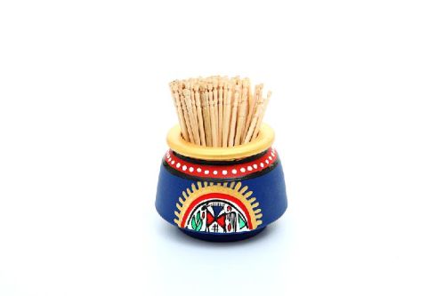 Terracota Blue Toothpick Holder