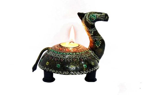 Bronze Iron Camel Shaped Tealight Holder