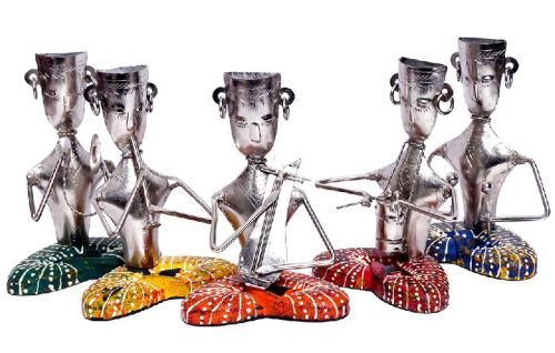 Set Of 5 Sitting Musicians