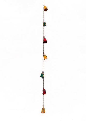 Multicoloured Metal Bells, For Wall Decor