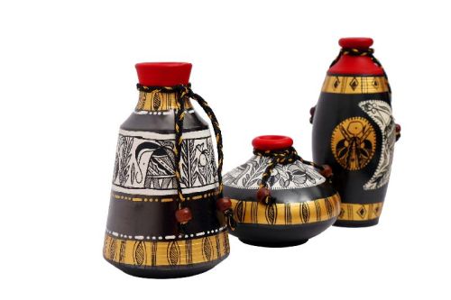 Warli Painted Vases