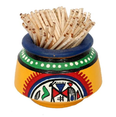 Terracota Yellow Toothpick Holder