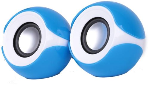 D105 USB Mini Speaker, Shape : Round for Personal Use