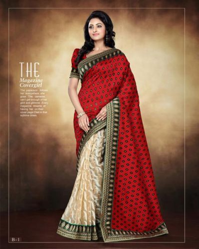 Printed Banarasi Sarees, Color : Multicolor