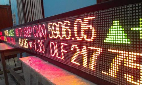 Rectangular Aluminium Ticker Display, For Advertising, Malls, Voltage : 220V