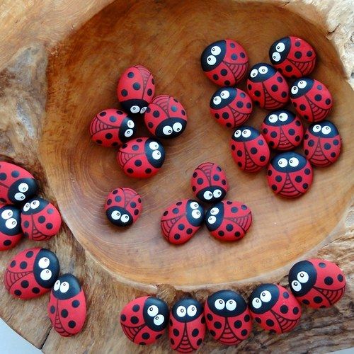 Stones Painted Natural Pebbles