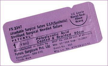 Polyglycolic Acid Sutures