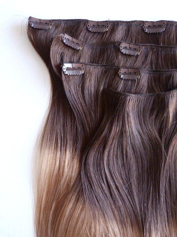 Human Hair Clip Weft