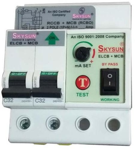 Single Phase RCCB, Color : White