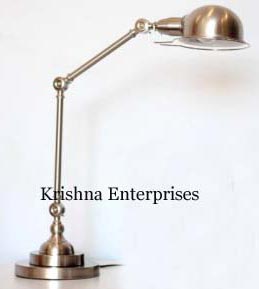 Polish Nickel Finish Study Lamp