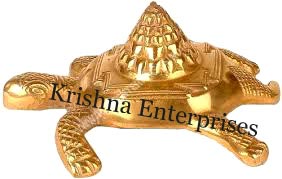 Polish Brass Tortoise Vastu Yantra