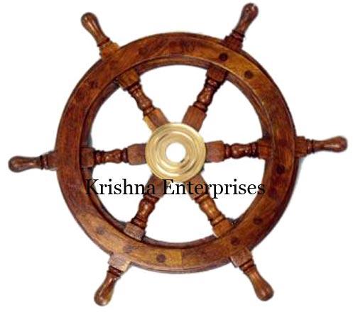 Wooden Ship Wheel