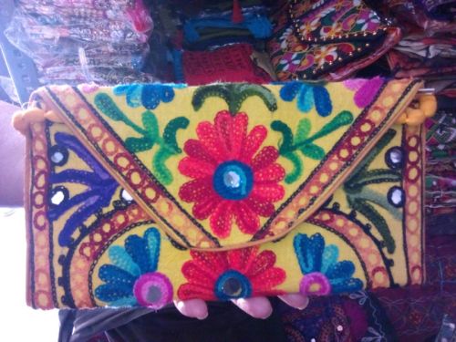 Embroidered Clutch Purse