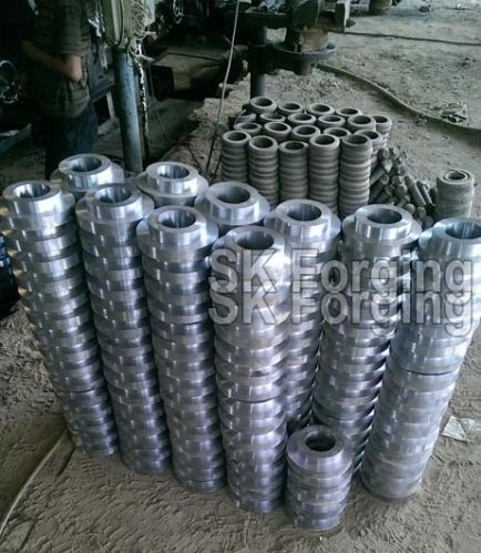 SK Tech Polished Metal Mild Steel Flanges, Color : Metallic