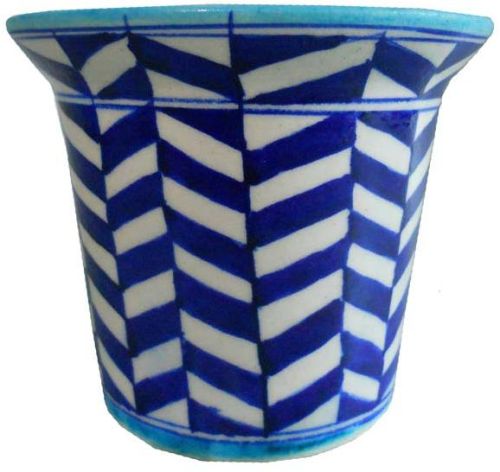 Blue Pottery Planter