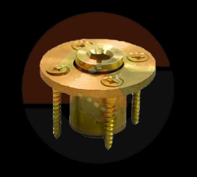 Brass Collars (Flanges) For Wood Deck Anchors