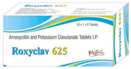 Roxyclav 625 Tablets, Packaging Type : Blister Packing