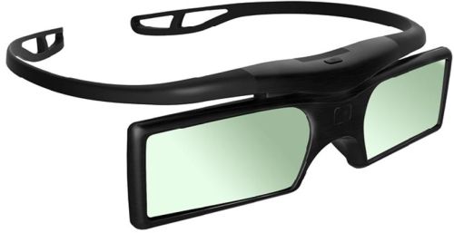 Black Button Design Active Shutter Rechargable DLP-link DLP 3d Glasses