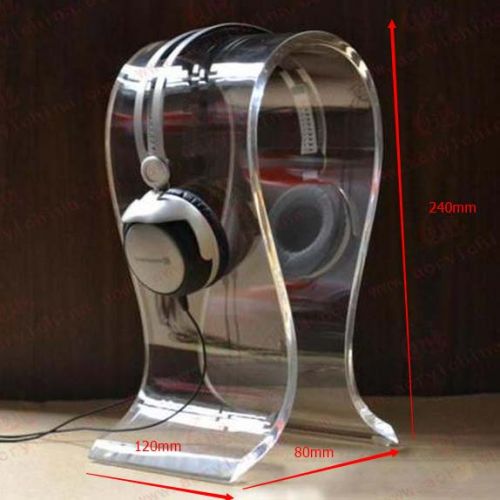 Clear Acrylic Headphone Display Stand