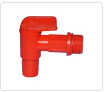 Plastic Water Tap, Color : Red, Installation Type : Wall Mounted