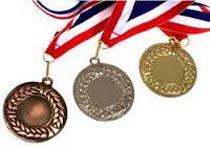 Polished Carved Metal School Medals, Style : Classy