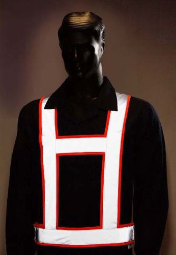 Polyester Reflective Cross Belt, Size : XL