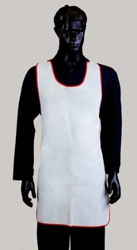 Plain Leather Aprons, Color : White M for Cooking