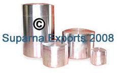 Aluminum Push Lid Canisters