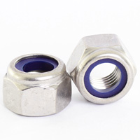 Polished SS Nylock Hex Nut, Head Shape : Round Head