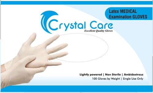 Latex Examination Gloves, For Clinical, Hospital, Laboratory, Length : 10-15inches