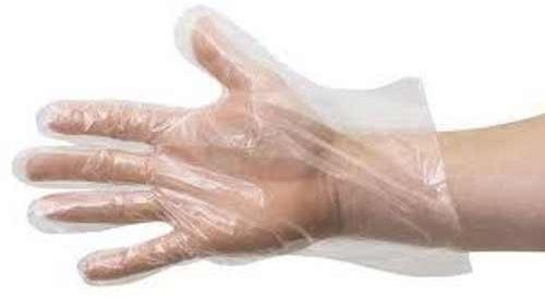 Plastic Examination Gloves, For Hospital, Length : 10-15inches