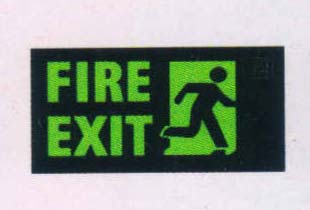 Plastic Fire Exit Signs, Inner Material : LED