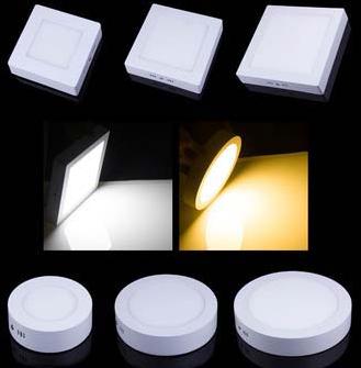 Round LED Panel Lights, Color : White